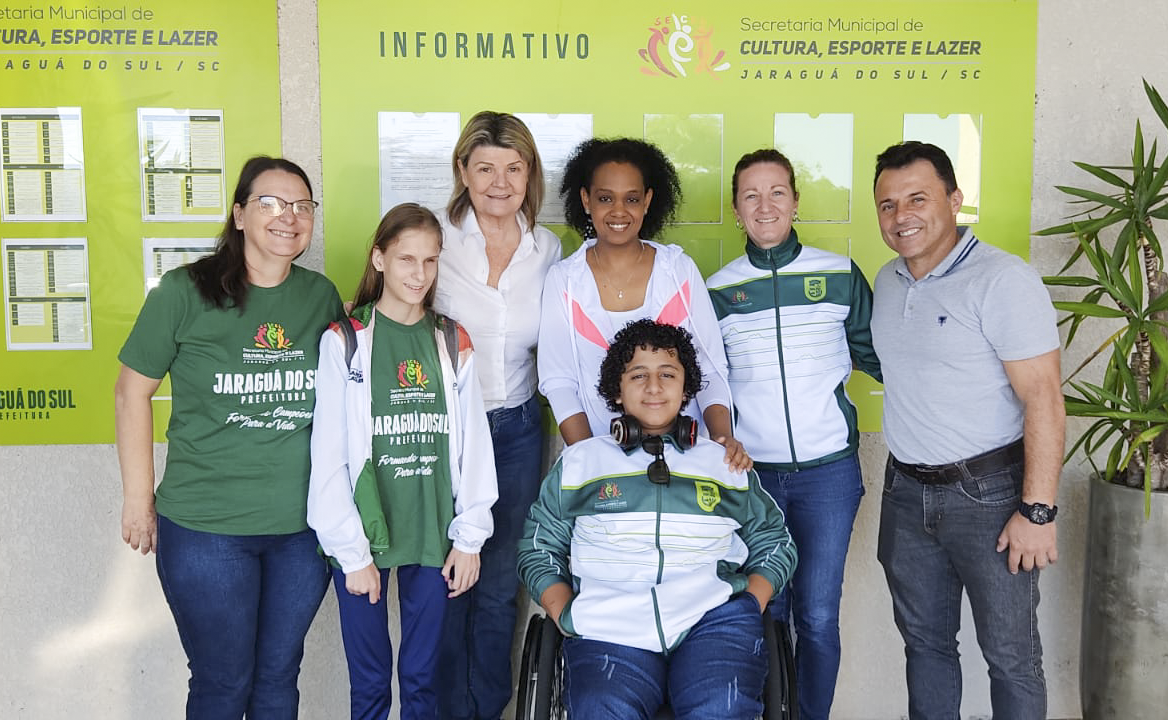 Dois atletas representam Jaraguá do Sul etapa estadual dos Jogos Escolares Paradesportivos de Santa Catarina (Parajesc)