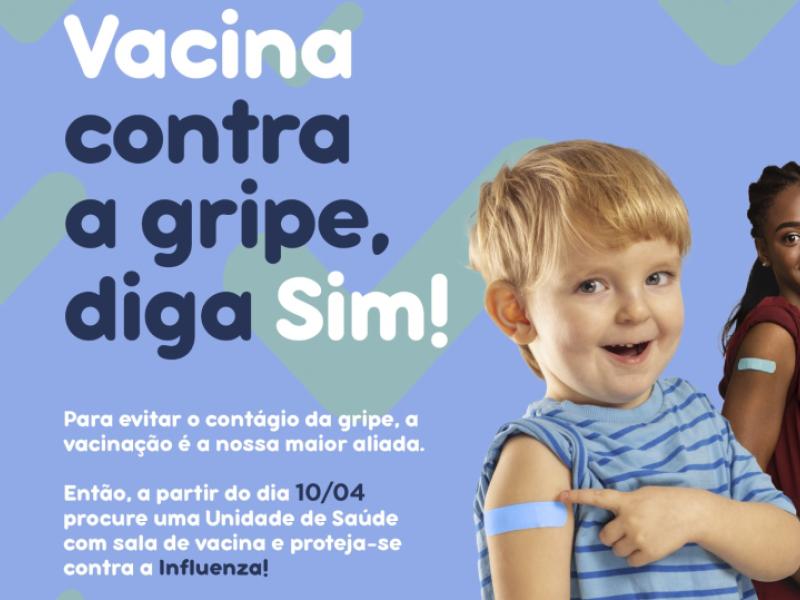 Sábado será o dia D de vacinação contra a gripe