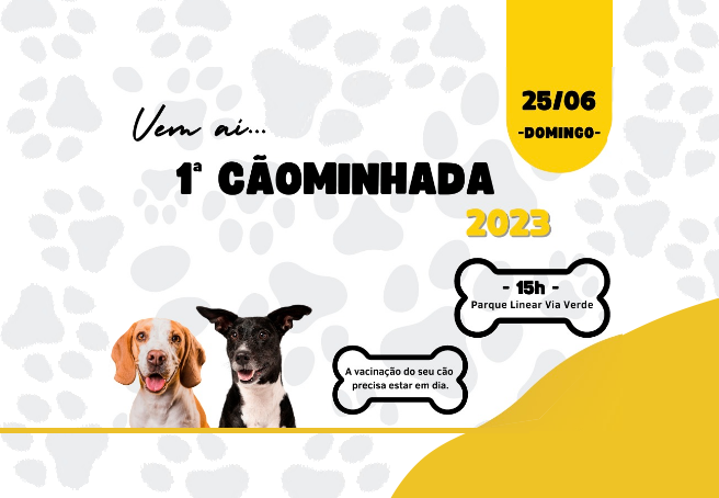 1º Cãominhada de 2023 acontecerá na Via Verde