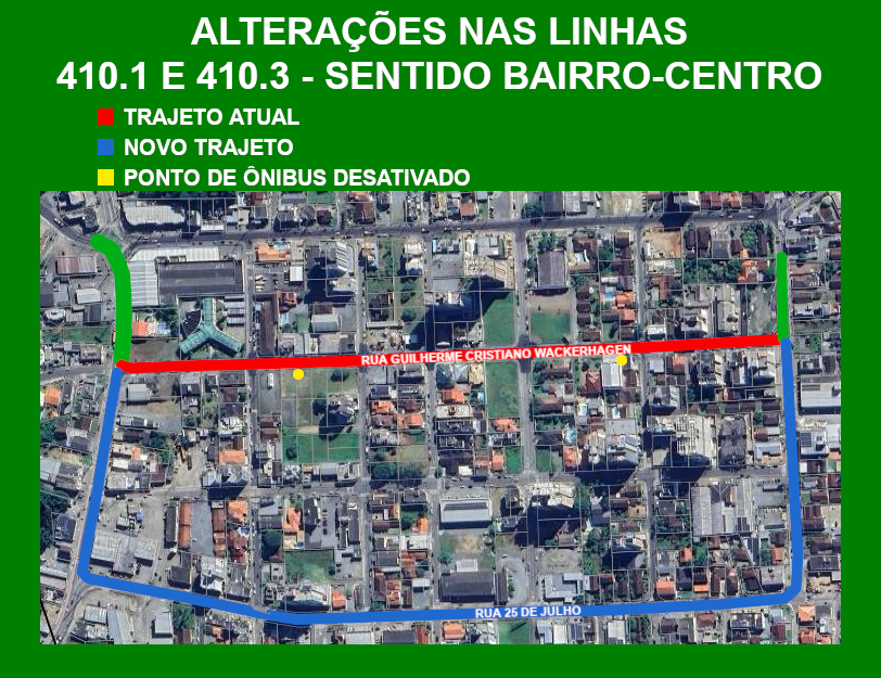 Transporte coletivo: Linha 410 altera trajeto no bairro Vila Nova