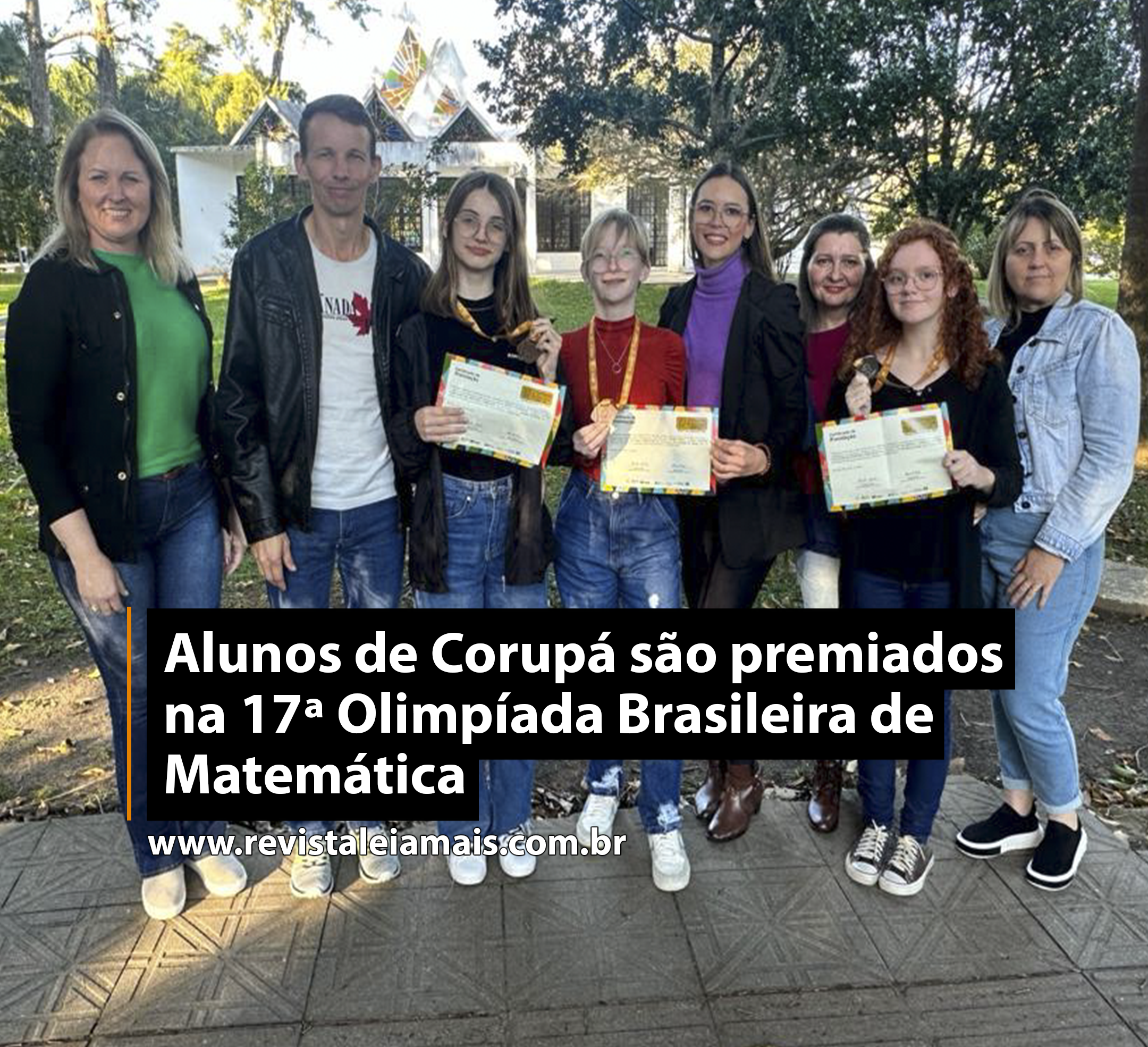 Alunos de Corupá são premiados na 17ª Olimpíada Brasileira de Matemática