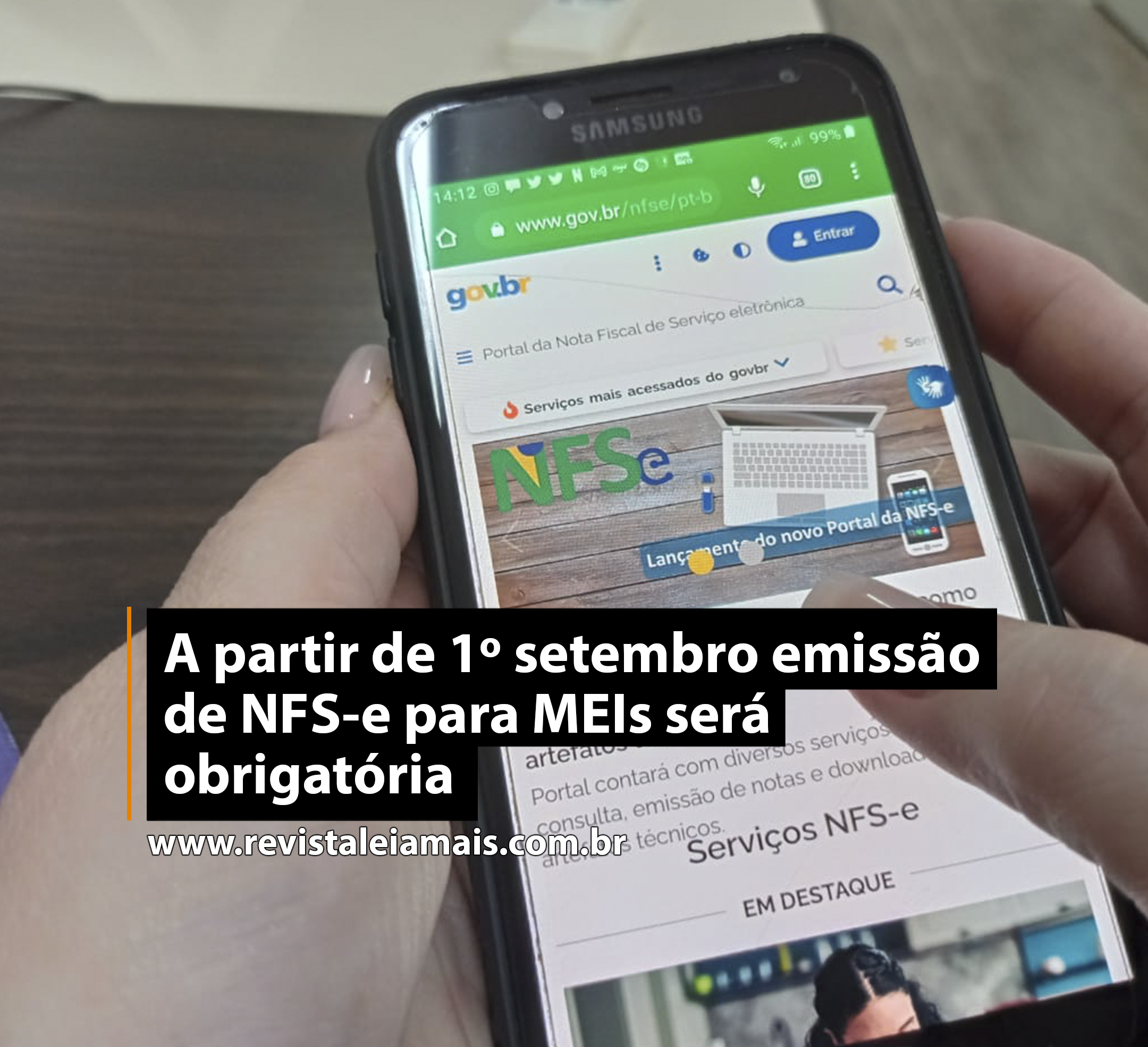 A partir de 1º setembro emissão de NFS-e para MEIs será obrigatória