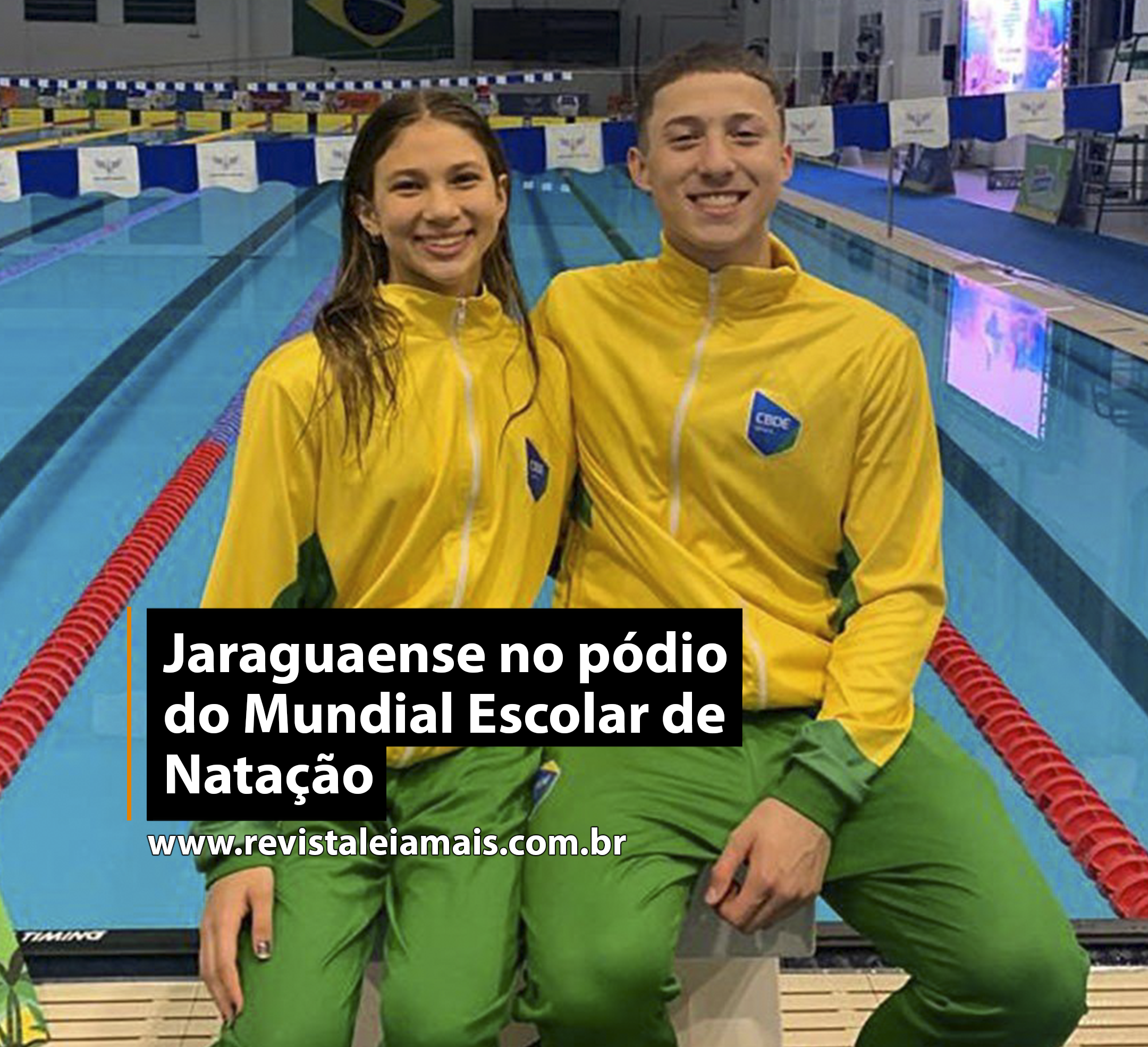 Jaraguaense no pódio do Mundial Escolar de Natação