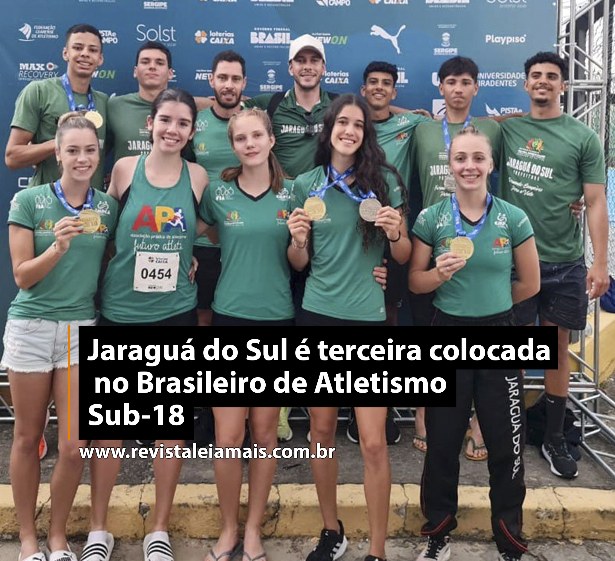 Jaraguá do Sul é terceira colocada no Brasileiro de Atletismo Sub-18