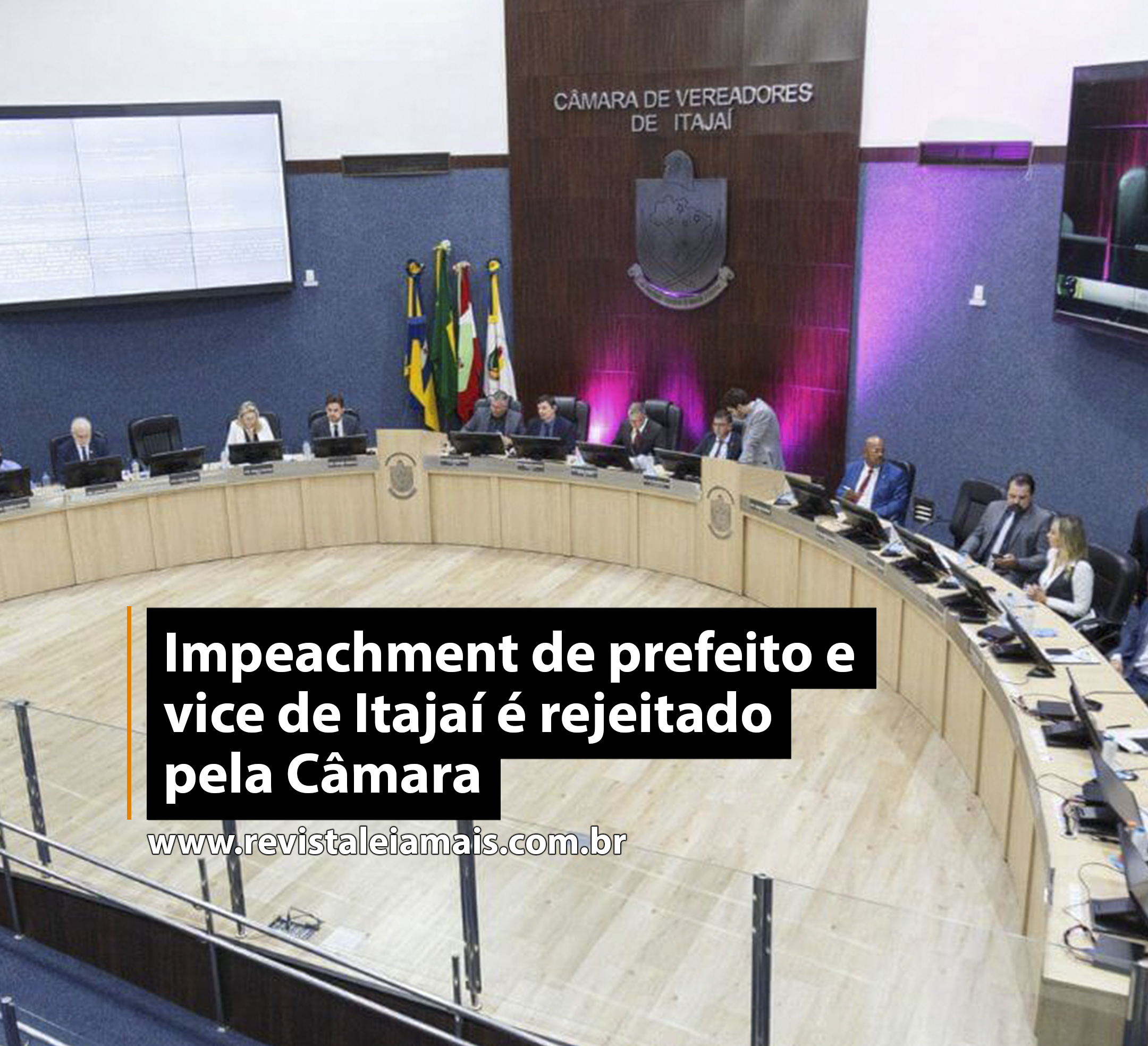 Impeachment de prefeito e vice de Itajaí é rejeitado pela Câmara