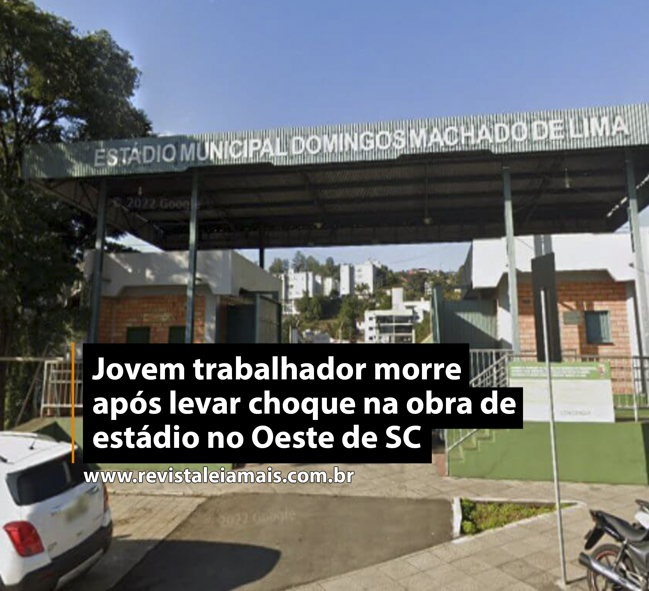 Jovem trabalhador morre após levar choque na obra de estádio no Oeste de SC