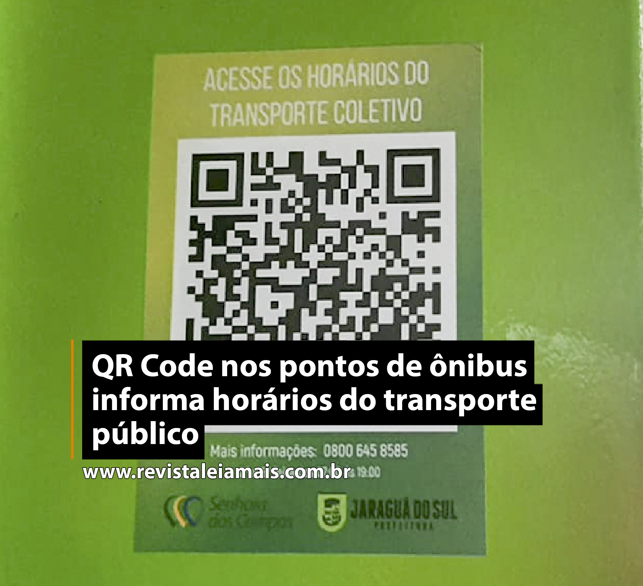 QR Code nos pontos de ônibus informa horários do transporte público
