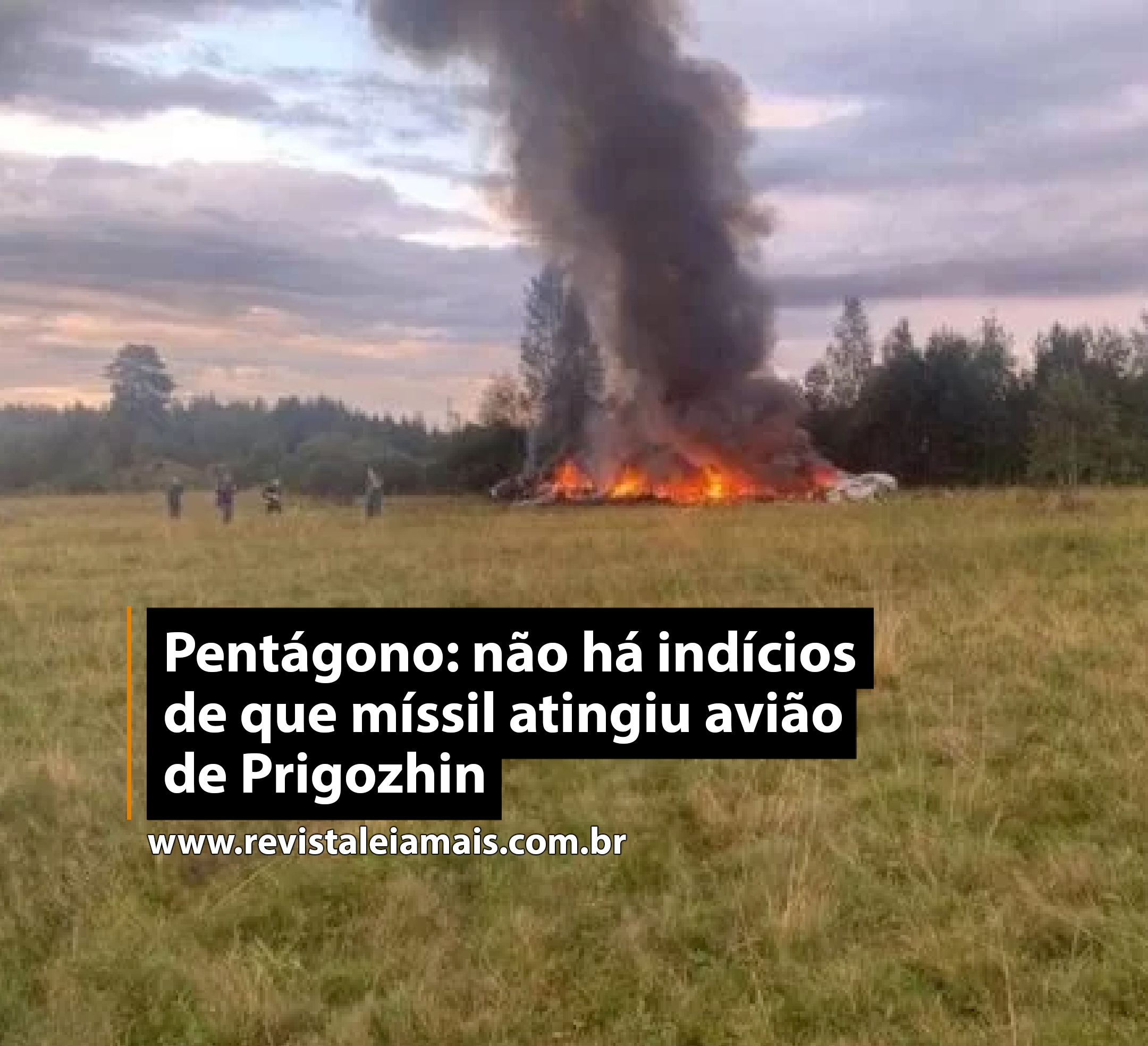 Pentágono: não há indícios de que míssil atingiu avião de Prigozhin