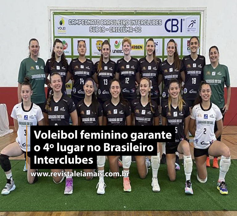 Voleibol feminino garante o 4º lugar no Brasileiro Interclubes