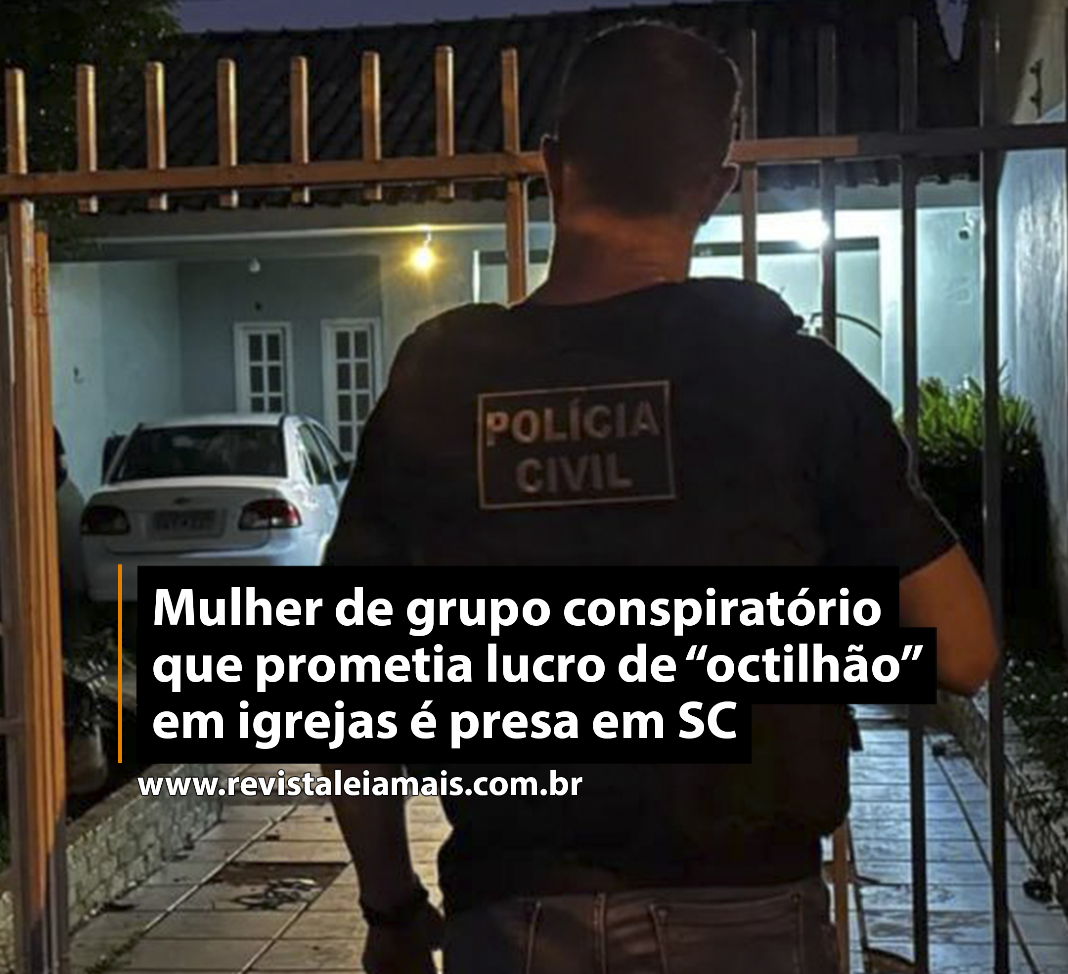 Mulher de grupo conspiratório que prometia lucro de “octilhão” em igrejas é presa em SC