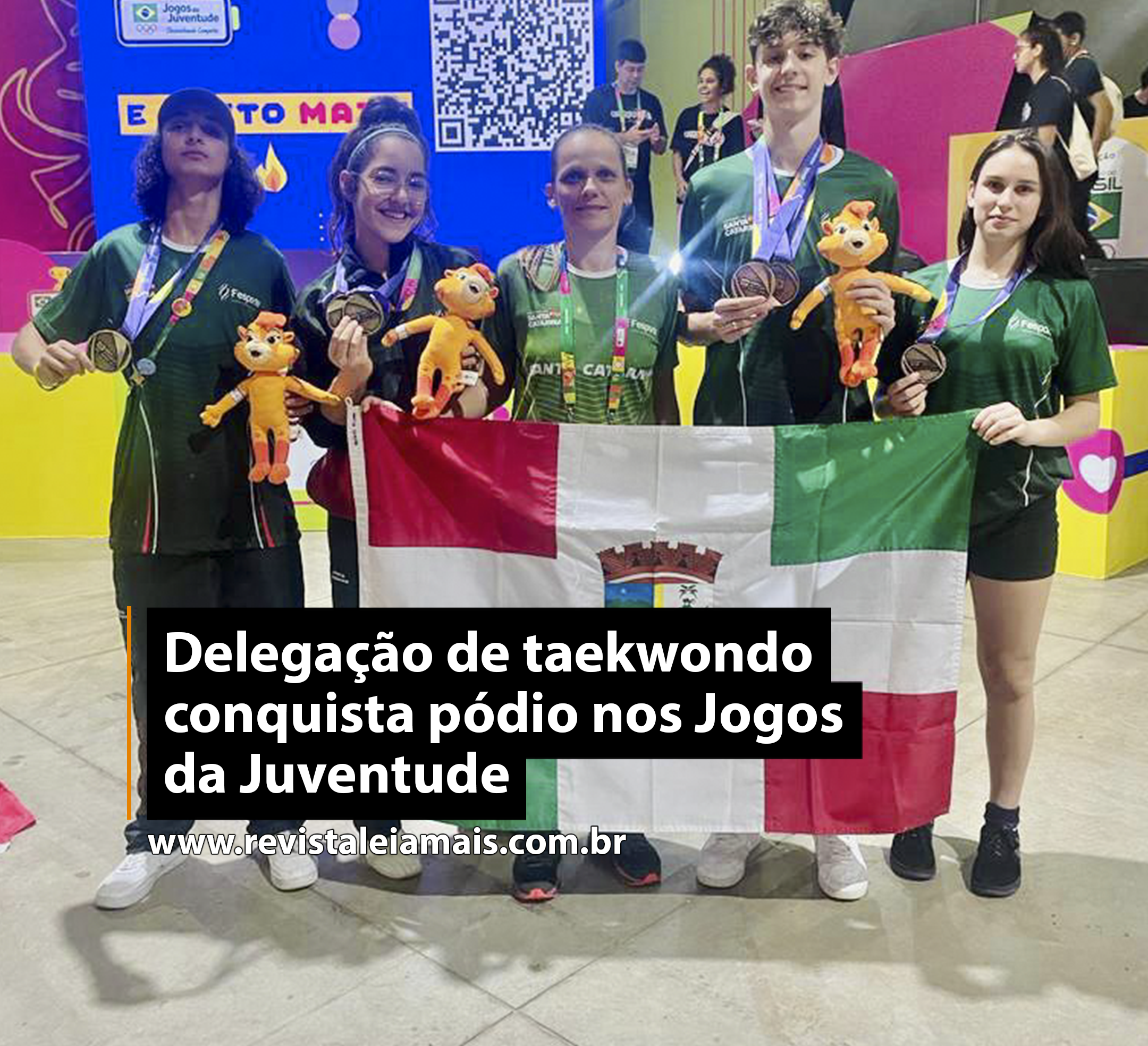 Delegação de taekwondo conquista pódio nos Jogos da Juventude