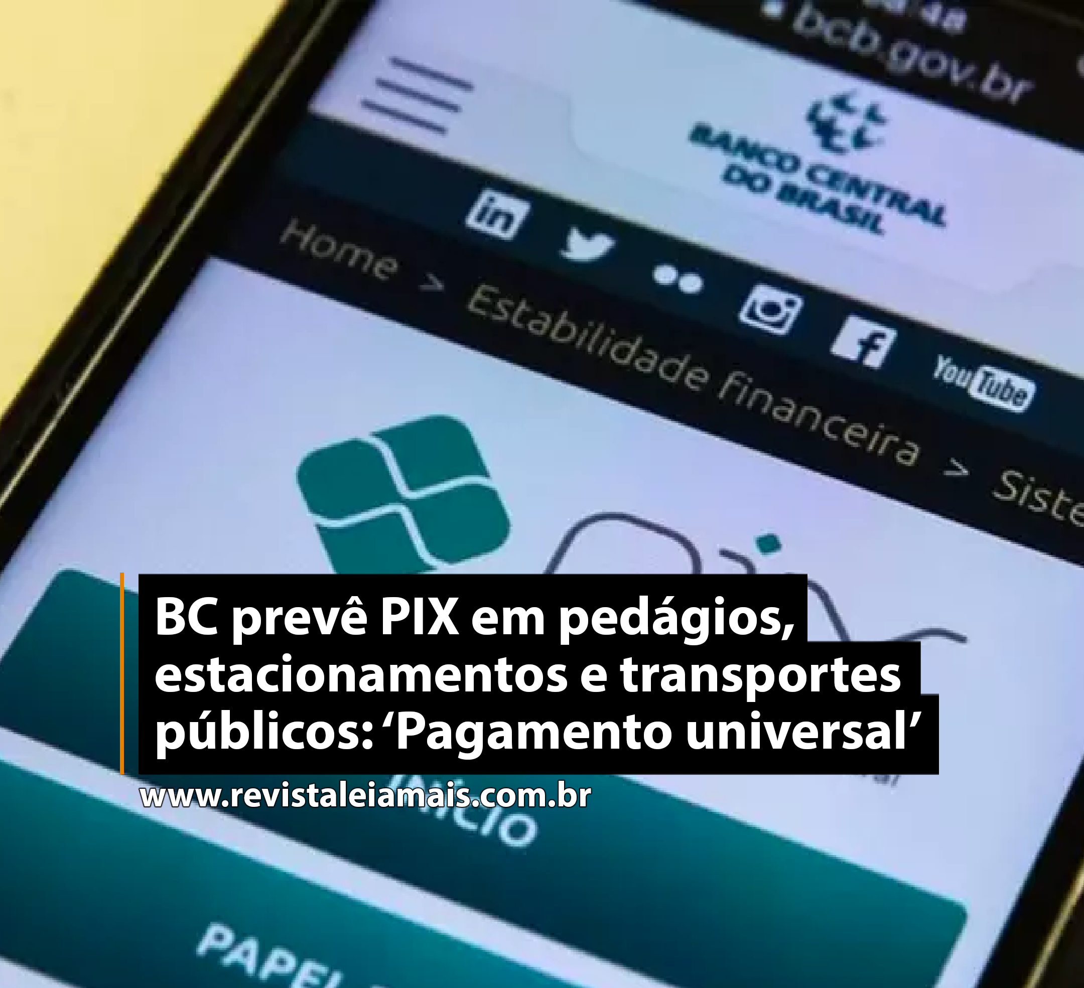BC prevê PIX em pedágios, estacionamentos e transportes públicos: ‘Pagamento universal’