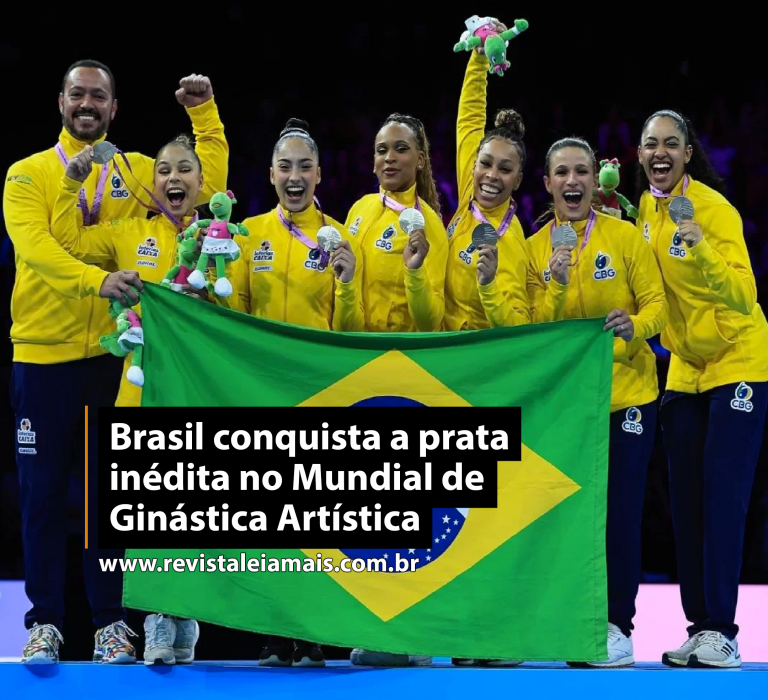 Brasil conquista a prata inédita no Mundial de Ginástica Artística
