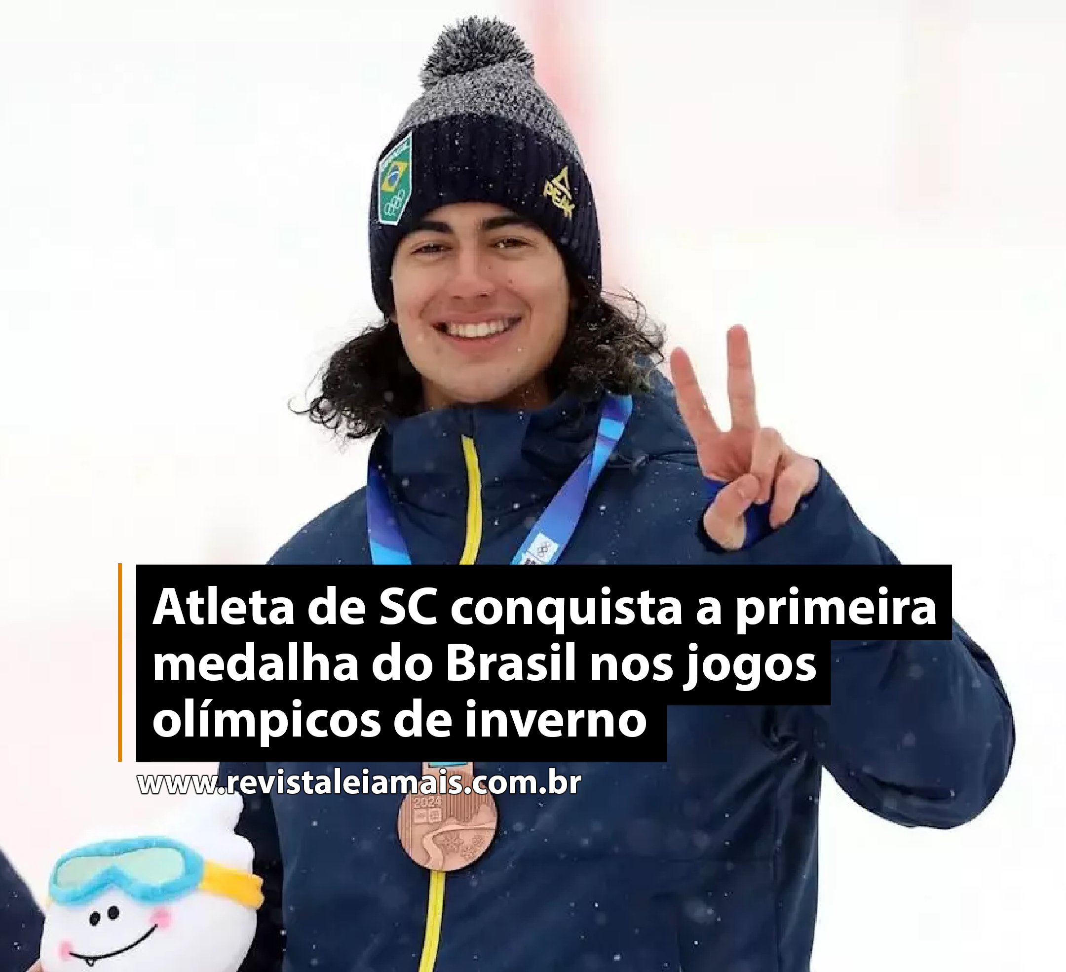 Atleta de SC conquista a primeira medalha do Brasil nos jogos olímpicos de inverno