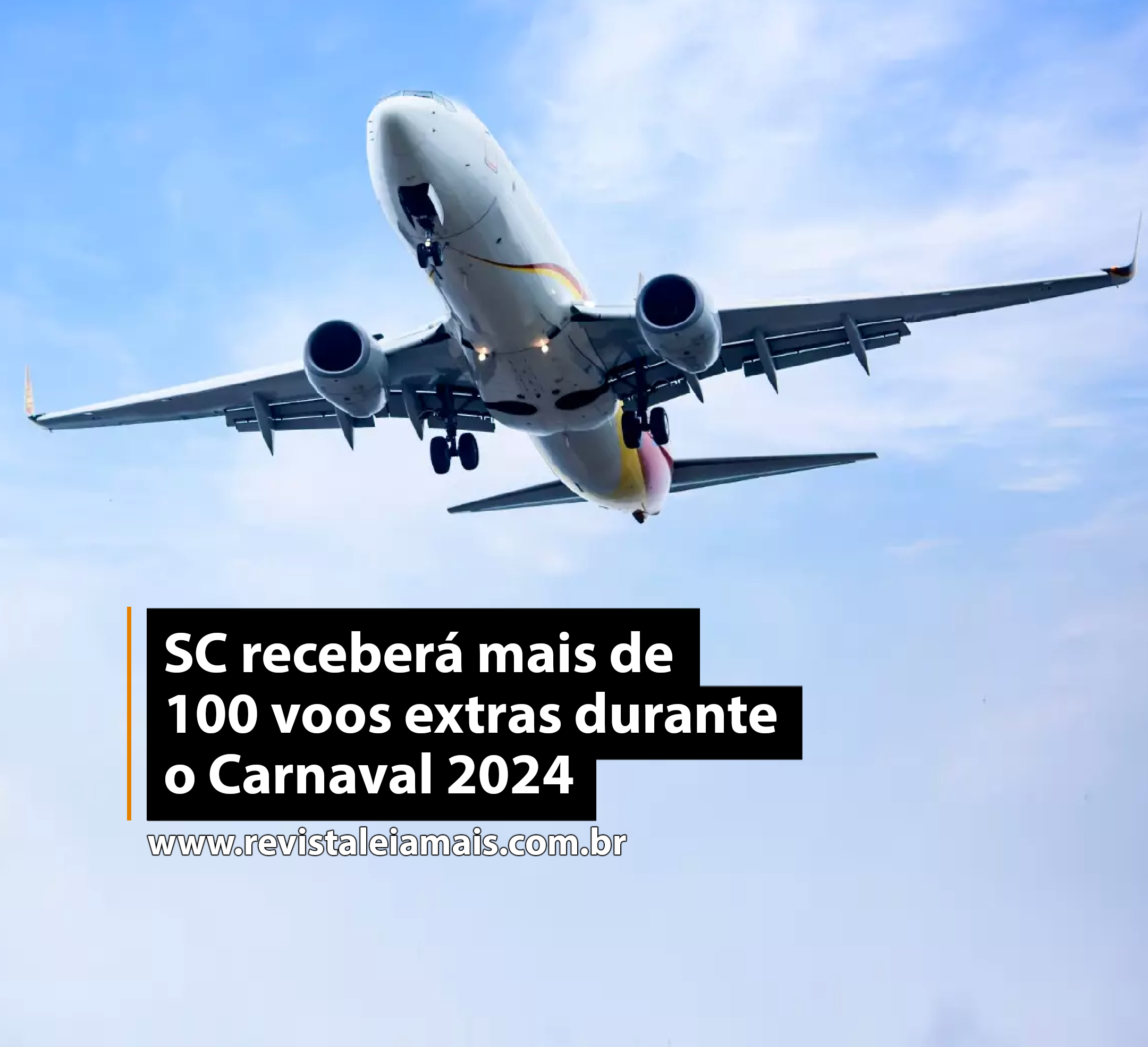 SC receberá mais de 100 voos extras durante o Carnaval 2024